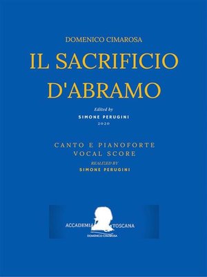 cover image of Cimarosa--Il sacrificio d'Abramo